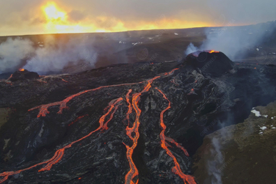 Coulées de lave en formation - 0mn 30s